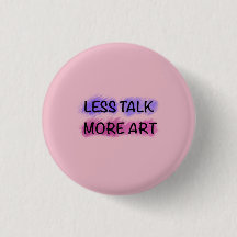 おしゃれな子供向けアートTシャツ「Less Talk More Art」