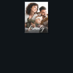 おしゃれな家族のフォントを使ったオーダーメイド写真プリント キャンバスプリント<br><div class="desc">あなたの家族は、芸術作品！ エレガントなフォントの「家族」という文字を入れた、ユニークでパーソナライズされたキャンバスプリントを作成しましょう。 写真撮影でのお気に入りの家族写真を使って、このプリントをカスタマイズしてください。 暖炉、寝室、オフィス、または家族の部屋に飾るのに最適な美しい作品です。

このテンプレートのサポートについては、info@lddesignloft.comまでお問い合わせください。</div>