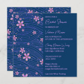 おしゃれな小さな花のブライダルシャワー招待状 招待状 (正面/裏面)