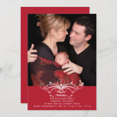 おしゃれな巻物 – フォトホリデーカード シーズンカード (正面/裏面)