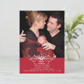 おしゃれな巻物 – フォトホリデーカード シーズンカード (スタンド正面)