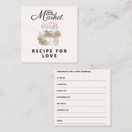 おしゃれな市場からお嫁さんへ ブライズシャワー エンクロージャーカード