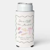 おしゃれな市場から消えた 大胆で遊び心のある手描き スリム缶クーラー (Seltzer裏面)