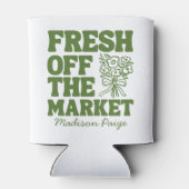 おしゃれな市場直送グリーンの花嫁シャワー 缶クーラー (裏面)