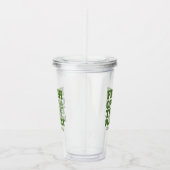 おしゃれな市場風グリーンの花嫁のシャワー アクリルタンブラー (右)