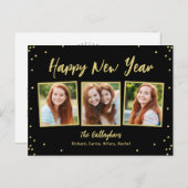 おしゃれな年賀状 編集可能 カラー 新年 ポストカード (正面/裏面)