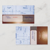 おしゃれな建築家名刺 名刺 (正面/裏面)