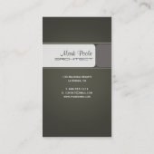 おしゃれな建築家名刺 名刺 (裏面)