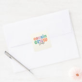 おしゃれな従兄弟クルー オーダーメイド スクエアシール (封筒)