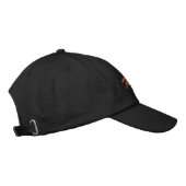 おしゃれな快適なハンサムハット KING テキスト 刺繍入りキャップ (右)