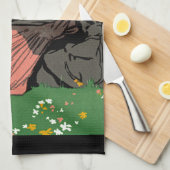 おしゃれな恋人たち キッチンタオル (四つ折り)