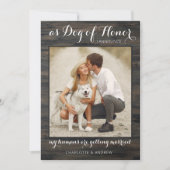 おしゃれな愛犬が結婚宣言！ペットウェディングフォトエンゲージメント 案内状 (正面)