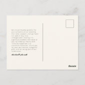 おしゃれな感謝を伝えるポストカード ポストカード (裏面)