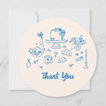 おしゃれな手描きのウェディング ティー シャワー