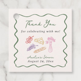 おしゃれな手描きデザインの「マーケットからおさえて」 フェイバータグ