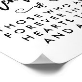 おしゃれな手書きのメモリーサイン ポスター (角)