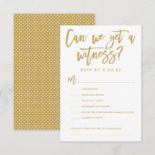 おしゃれな手書きウェディング出欠確認カード 招待状 (正面/裏面)