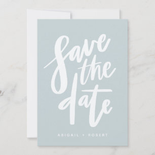 おしゃれな手書きスクリプトで「Save the Date」 セーブザデート