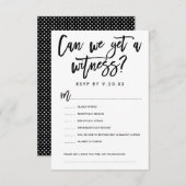 おしゃれな手書き結婚式出欠確認カード 出欠カード (正面/裏面)