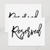 おしゃれな手書き結婚式2面予約看板 招待状 (正面/裏面)