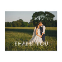 おしゃれな手書き風ウェディング サンクス 白