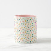 おしゃれな抽象アート＆ボヘミアンチック モノグラム マグカップ - V (中央)