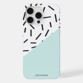 おしゃれな抽象柄 オリジナルデザイン iPhoneケース (裏面)