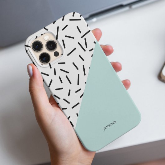 おしゃれな抽象柄 オリジナルデザイン iPhoneケース