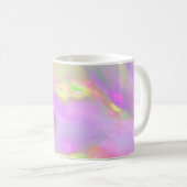おしゃれな抽象的なカラフルな波 コーヒーマグカップ (正面右)