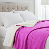 おしゃれな抽象的な小さなモチーフのピンクの模様 シェルパブランケット