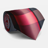 おしゃれな抽象的な赤黒のチェック柄コレクション ネクタイ (ロール)