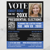 おしゃれな政治キャンペーン広告 チラシ (正面)