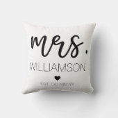 おしゃれな新婚夫婦へのギフト クッション (裏面)