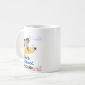 おしゃれな新学期11ozマグカップ コーヒーマグカップ (正面左)