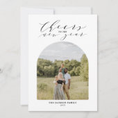 おしゃれな新年の写真 シーズンカード (正面)