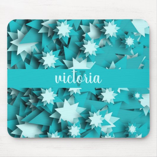 おしゃれな星のモノグラム マウスパッド (正面)