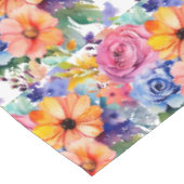 おしゃれな春の色 花 フラワー テーブルクロス (アングル)