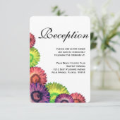 おしゃれな春の花 現代的な結婚式の披露宴 エンクロージャーカード (スタンド正面)