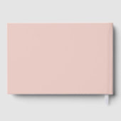 おしゃれな未来のミセス ローズゴールド フォイル ピンク ブライダルシャワー ゲストブック (裏面)