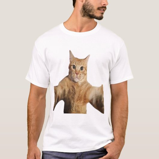 おしゃれな本物の猫の写真Tシャツ Tシャツ (正面)