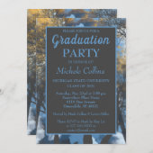 おしゃれな森のサンセットパーティー招待状 招待状 (正面/裏面)