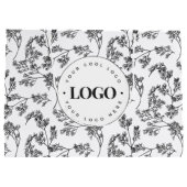おしゃれな植物イラストのギフトバッグ - ロゴを追加 ラージペーパーバッグ (裏面)
