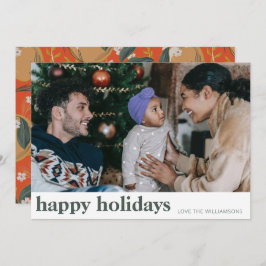 おしゃれな植物園の果物　赤と緑の広い写真 シーズンカード