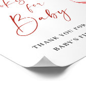 おしゃれな水彩イラストの苺の本 赤ちゃん歓迎会に ポスター (角)