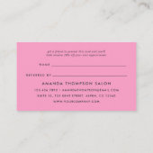 おしゃれな水彩ネイルサロン紹介カード 紹介カード (裏面)