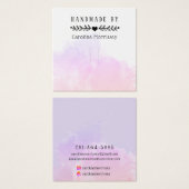 おしゃれな水彩ピンクスプラッシュリングディスカード (正面&裏面)