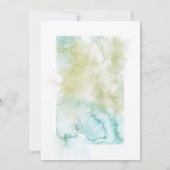 おしゃれな水彩幾何学デザインでゲスト数を縮小した結婚式の案内 案内状 (裏面)