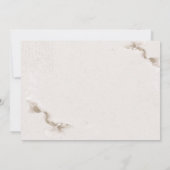 おしゃれな水彩画の秋の花 RSVP 招待状 (裏面)