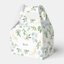 おしゃれな水彩画の葉のデザイン フェイバーボックス