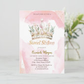 おしゃれな水彩花冠 スイート16 招待状 (スタンド正面)